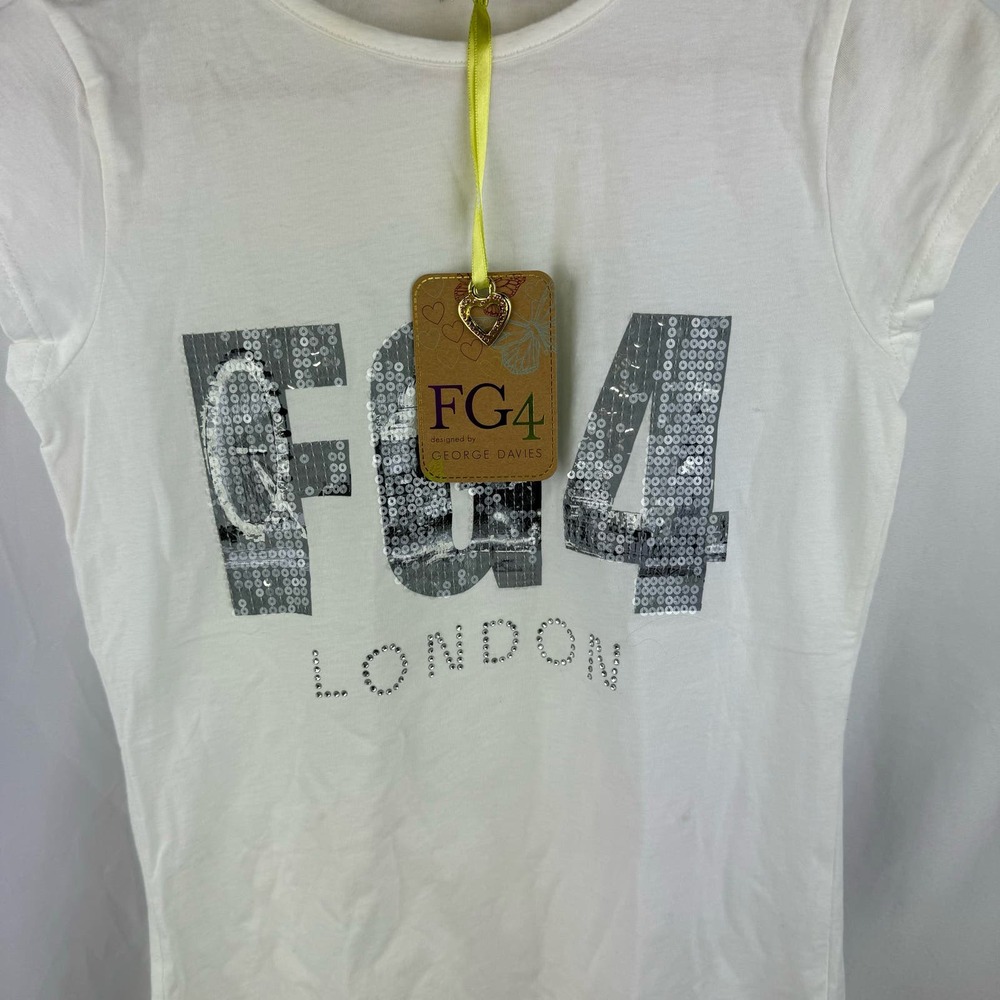Girls FG4 T-shirt designed by George Davies. Kids Size 13. - Picture 3 of 7